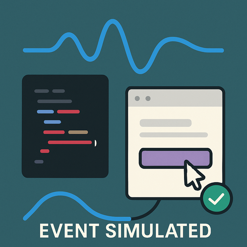 Image of an event being simulated.